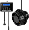 3400GPH Aquarium Wave Maker DC 24V Powerhead with Magnetic Mounting Wavemaker with Controller and LED Display Circulation Pump for 40-180 Gallon Tank (3400GPH) Black