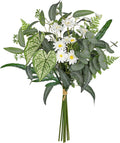 Artificial Greenery Stems Box Set, 5 Kinds Mixed Eucalyptus Leaves Silver Dollar Fern Monstera Leaf Faux Plants and Flowers for DIY Bouquets Wedding Floral Arrangements Table Centerpieces Vase Decor
