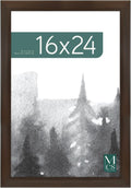 MCS Museum Poster Frame 16x24 Espresso Woodgrain, Vertical & Horizontal Wall Hanging Large Picture Frame for Photos, Posters & Art Prints (1-Pack)