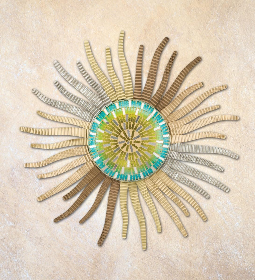 Regal Art & Gift Wavy Large Metal Sun Wall Decor - 30 Inch | Indoor Outdoor Rust-Resistant Sunburst Sculpture | Eye-Catching Metal Sun Wall Art Accent for Patio, Garden, Living Room