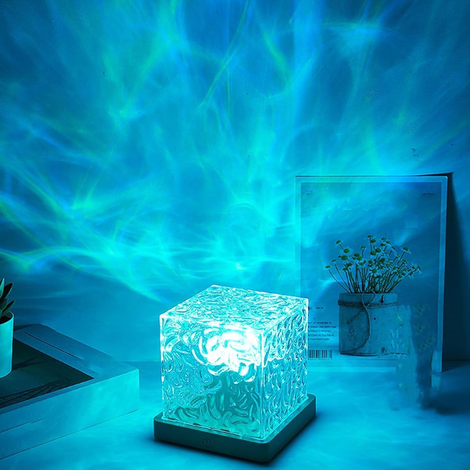 Magical Northern Lights For Your Room, Magic Northern Light, Aurora Night Light Projector With Remote Control, Color-Changing Mood Ocean Light For Home, Relaxation & Decor (16 Colors, Plug-in)