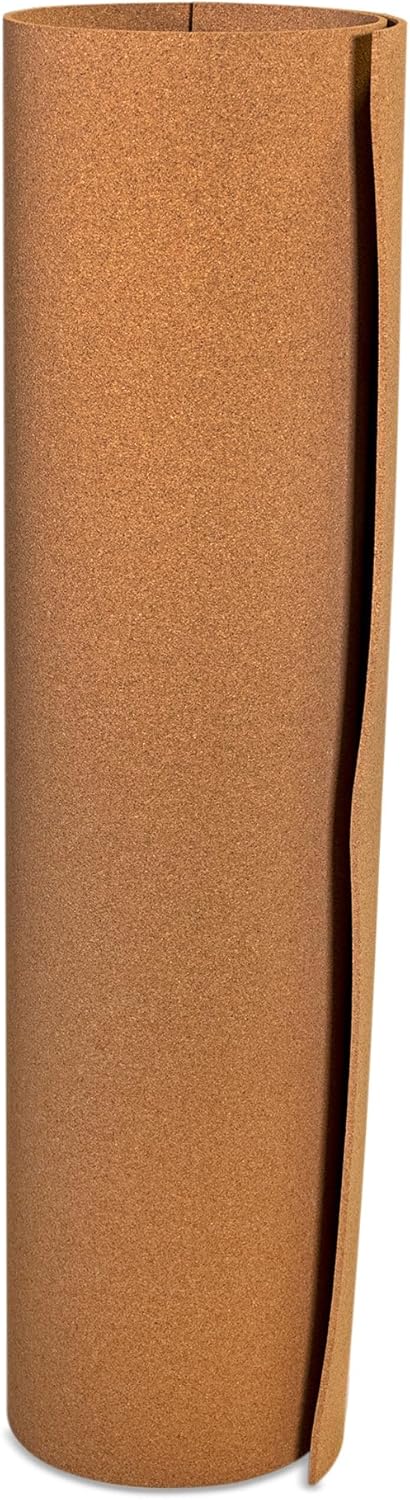 Manton Cork Standard Grade Cork Sheet - 4' x 8' x 1/8", 100% Natural Material for Bulletin Boards, Decorative Photo and Message Push Pin Displays - Perfect for Home, School, and Office