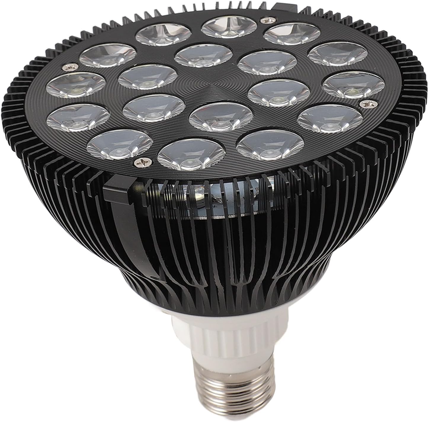 Full Spectrum LED Aquarium Light 18W, E26 E27 Socket Plants Grow Lamp for Marine Tank, 6 Band Blue White Red Green LED with Aluminum Alloy Heat Dissipation