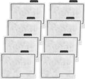 8 Pack Small Filter Cartridges Compatible with Aqueon, Aquarium Fish Tank Filter Cartridges Replacement for Aqueon QuietFlow E Internal Power Filter Size 10 and 1/2.5/5 Gallon Minibow Aquarium Filters