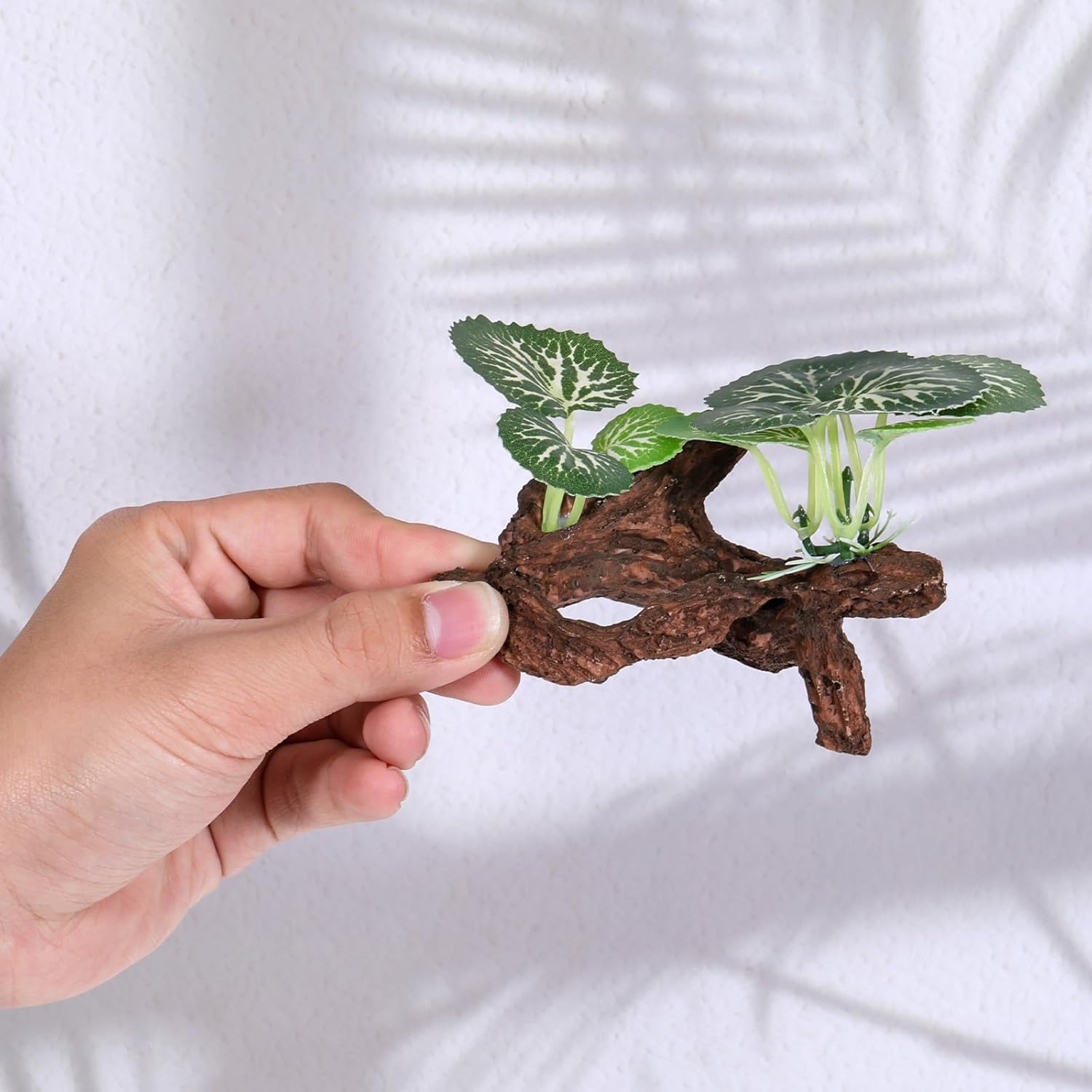 Fish Tank Driftwood, Artificial Driftwood for Aquarium Decor, Small Driftwoods for Aquarium, Plastic Plant Branches Ornament, Fish Tank Accessories, Reptile Terrarium Decor