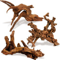 kathson Natural Driftwood for Aquarium Decor, 3-Piece 9''-15'' Large Driftwood for Decorations on Fish Tank, Reptiles Bearded Dragon Terrarium Ornament Accessories or Air Plants