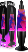 JAMBO 16" Beautiful Lamp- Blue with Purple Wax, Relaxing Liquid Lamp for Living Room Office Bedroom Adults Teens Kids, Magma Light, Night Light Nightlight, Home Decor
