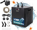 Aquarium Chiller, 79 gal 1/3 HP 300L Water Chiller for Cold Plunge, Hydroponic Cooler Fish Tank Cooling System for Axolotl Coral Reef Shrimp with Pump and Pipe