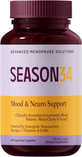 Mood & Neuro Support for Women | Bacopa, L-Theanine, GABA & Ashwagandha for Stress, Focus, Memory & Emotional Balance for Menopause, Doctor-Formulated, Non-Hormonal 60 Capsules 1 Month Supply