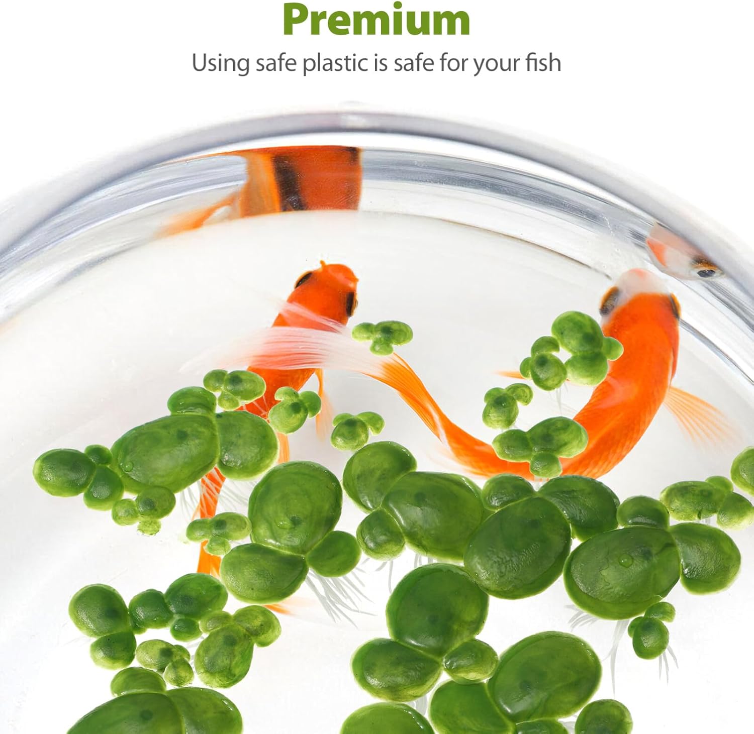 108pcs Plastic Duckweed Artificial Floating Duckweed Mini Fake Duckweed Simulation Floating Plants for Aquarium Fish Tank Decor