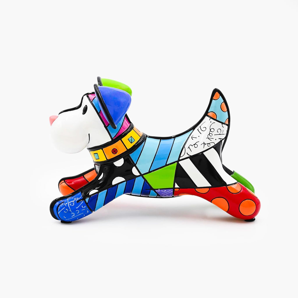 Britto Collectible Figurine - Iconic Art Figurine, Decorative Displays for Modern Home Decor | Designed by Iconic Artist Romero Run Scotty Run (Multicolor)