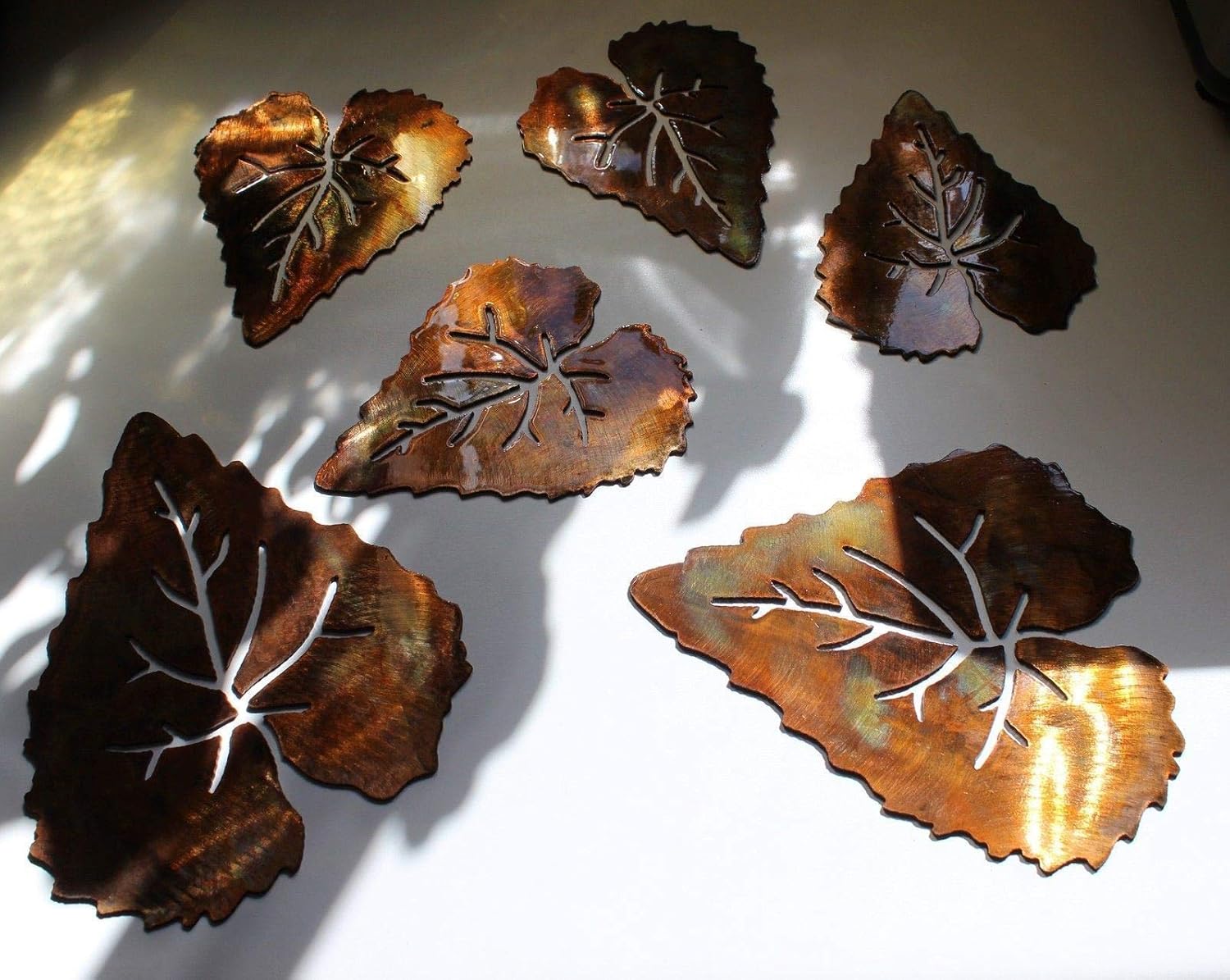 METAL ART ASPEN LEAVES 6