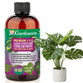 Premium Liquid Monstera Plant Fertilizer - 3-1-2 Concentrate for Indoor Plants and Flowers by Gardenera | Organic Plant Food for Monstera - 8oz
