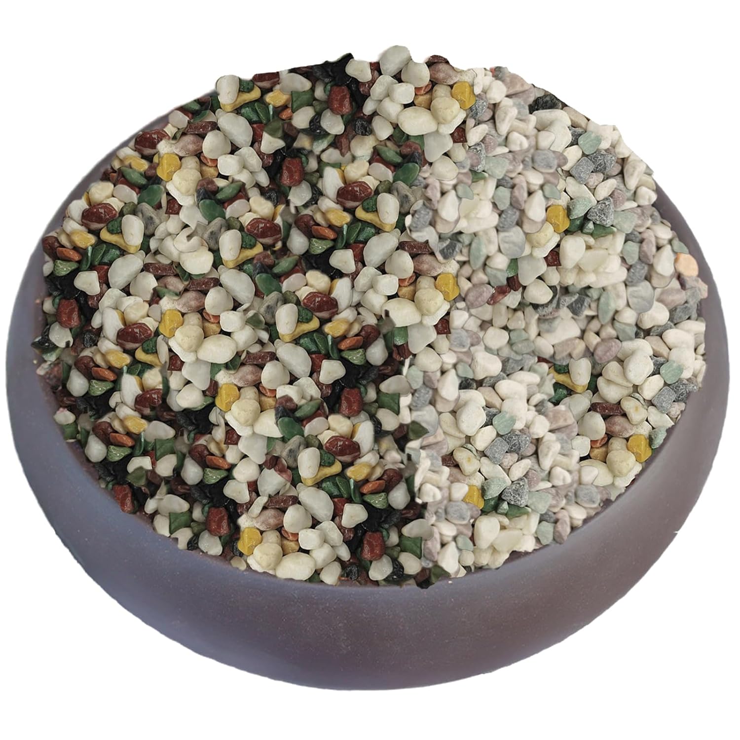 11 lbs Succulent and Cactus Bonsai Pebbles, 4-6mm Decorative Landscaping Polished Stones Natural Garden Gravel Rocks for Indoor Outdoor Plants Aquariums DIY, and Gardening Top Dressing, Multicolor