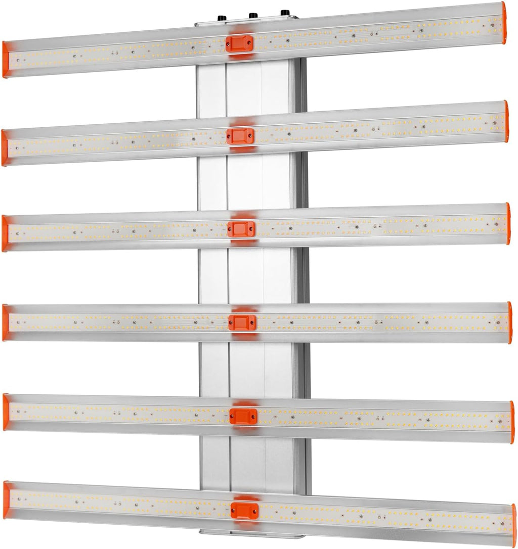 510W LED Grow Light Full Spectrum Professional Linkable Bar Style Plant Light Dimmable for Indoor Growing Commercial Hydroponic Growing 395 + 660 + 730 nm UV Red Infrared Enriched