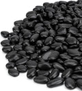 Mr. Fireglass 10 lbs Black Pebbles, 3/8" Natural Decorative Polished River Rocks Aquarium Gravel for Indoor Plants, Vases, Succulents and Outdoor Garden Landscaping