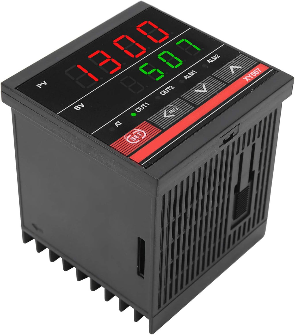 Generic Intelligent PID Temperature Controller, Dual Display Set Process Temperature with Auto Tuning Function, for Kiln Furnace Oven Incubator Heating Cooling Control