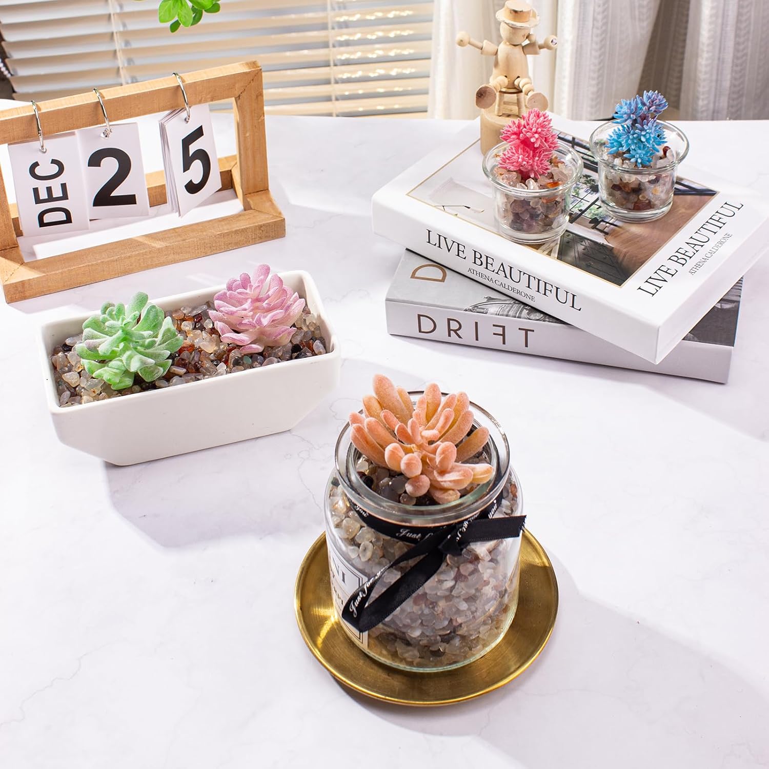 White Agate Crushed Stones Crystal Chips Bulk 3 Lb, Natural Tumbled Crushed Stones Decorative Pebbles Bulk for Vases Filler, Aquarium Gravel Rocks, Succulent Plants Decor