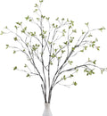 DuHouse 47" 5Pcs Artificial Ficus Branches Fake Greenery Stems Faux Ficus Twig Plants for Home Office Table Vase Filler Decoration