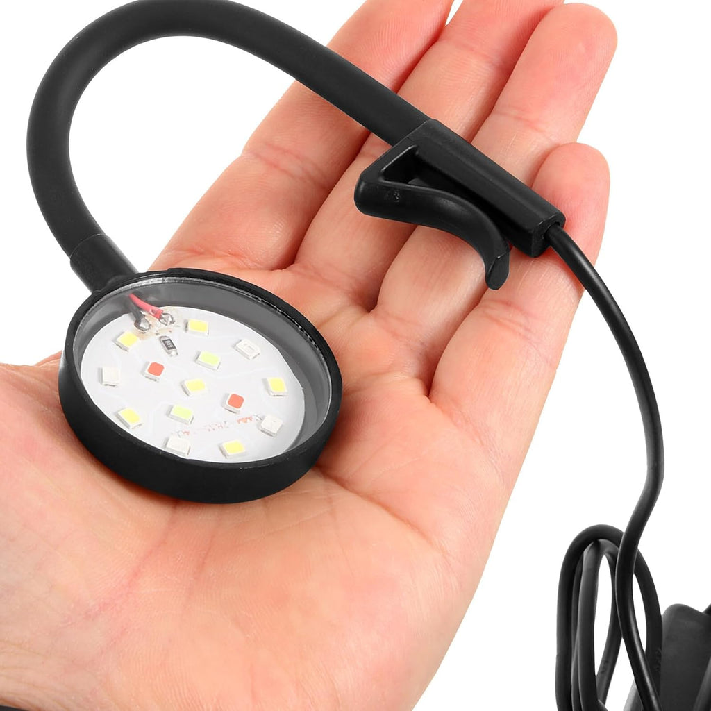 FRCOLOR Aquarium Lamp LED Fish Tank Light USB Mini Aquarium Lighting for Freshwater and Tanks with Housing and Natural Color Restoration