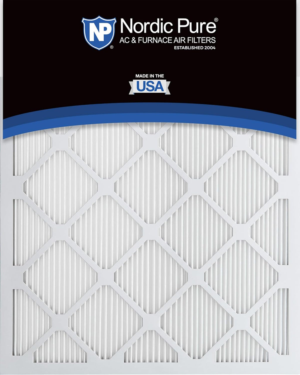 Nordic Pure 20x25x1 (Actual Size: 19 1/2 x 24 1/2 x 3/4) Tru Mini Pleat MERV 12 AC Furnace Air Filters – 2.5X More Media for Longer-Lasting, High-Efficiency Filtration - 4 Pack