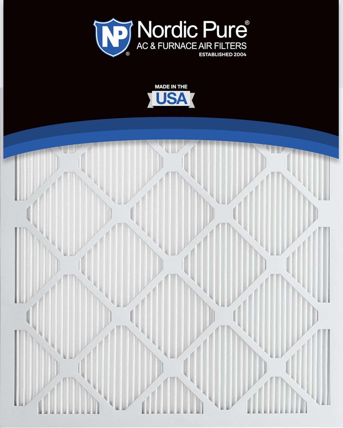 Nordic Pure 20x25x1 (Actual Size: 19 1/2 x 24 1/2 x 3/4) Tru Mini Pleat MERV 13 AC Furnace Air Filters – 2.5X More Media for Longer-Lasting, High-Efficiency Filtration - 4 Pack