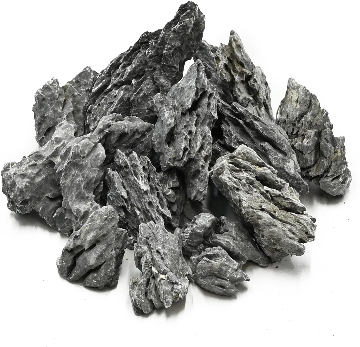 Natural Rocks Seiryu Stone 1-2 Inches Decorative Stones for Fairy Gardens,Miniature Landscaping,Bonsai,DIY Crafts, Aquariums & Reptile Terrariums-1lb