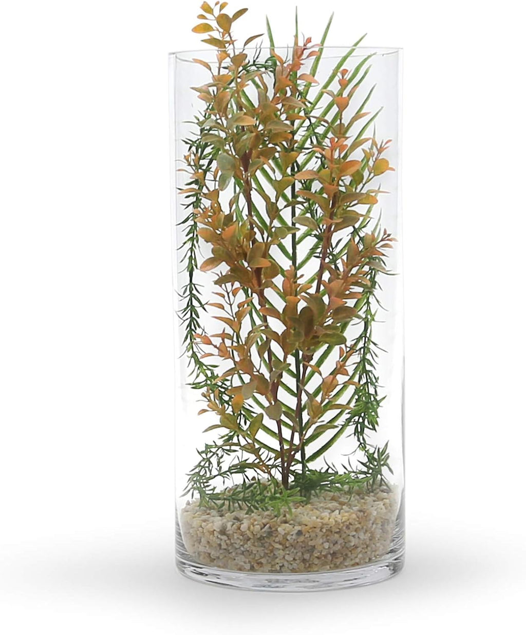 WGV Cylinder Vase Bulk, Width 7", Height 16", Clear Wide Large Diameter Flower Glassware, Floral Container, Planter Terrarium for Wedding Party Event, Home Accent Decor, 4 Pieces