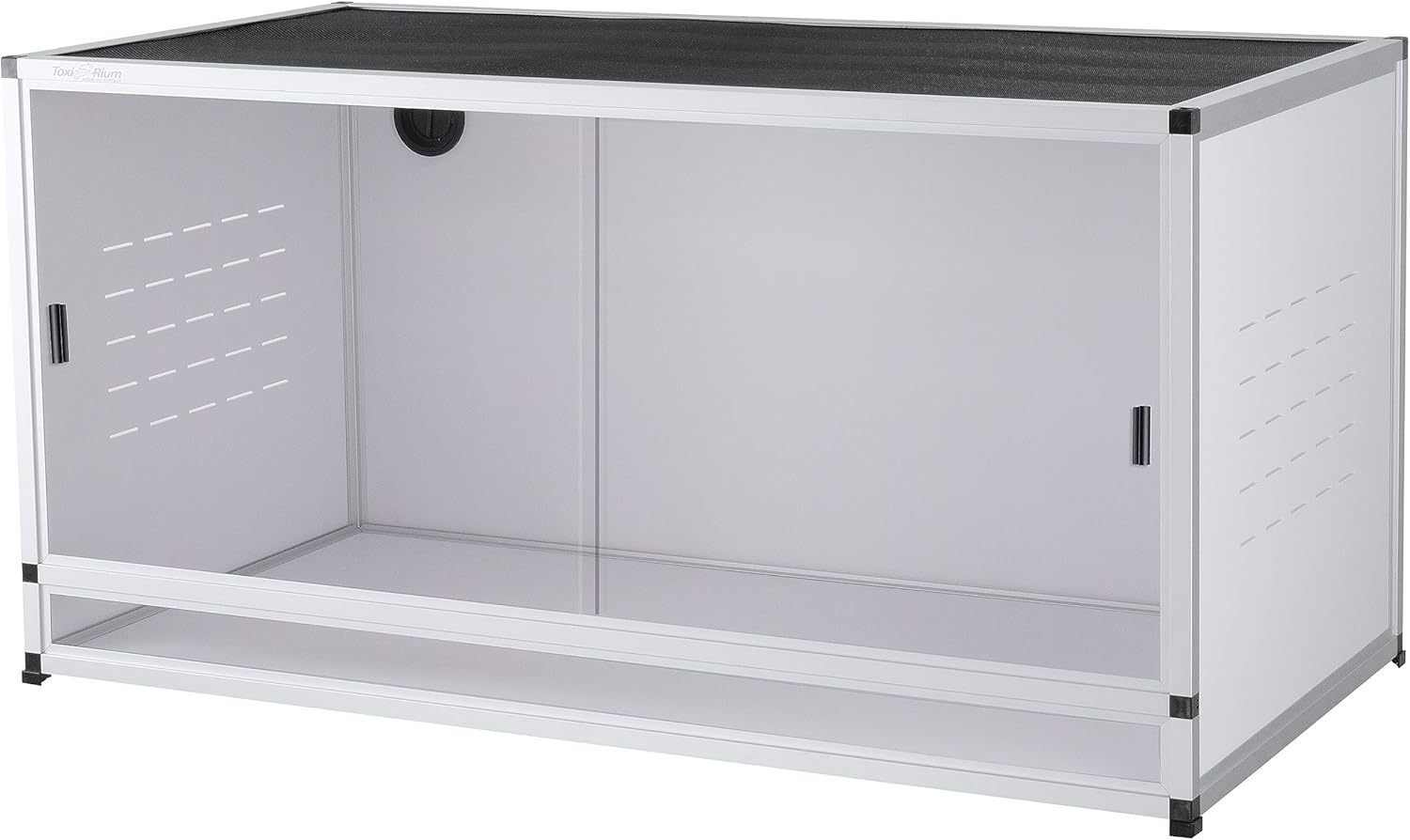 PVC Reptile Enclosure 76 Gallon ToxiRium Large Reptile Terrarium 44''x20''x20 Tank for Bearded Dragon Gecko Lizard Snake,Wide Breeding Lounge Vivarium Area with Sliding Doors Lock