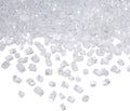 Skyflame High Luster 10-Pound Regular Fire Glass for Fire Pit Fireplace Garden Landscaping Platinum 1/4" Size