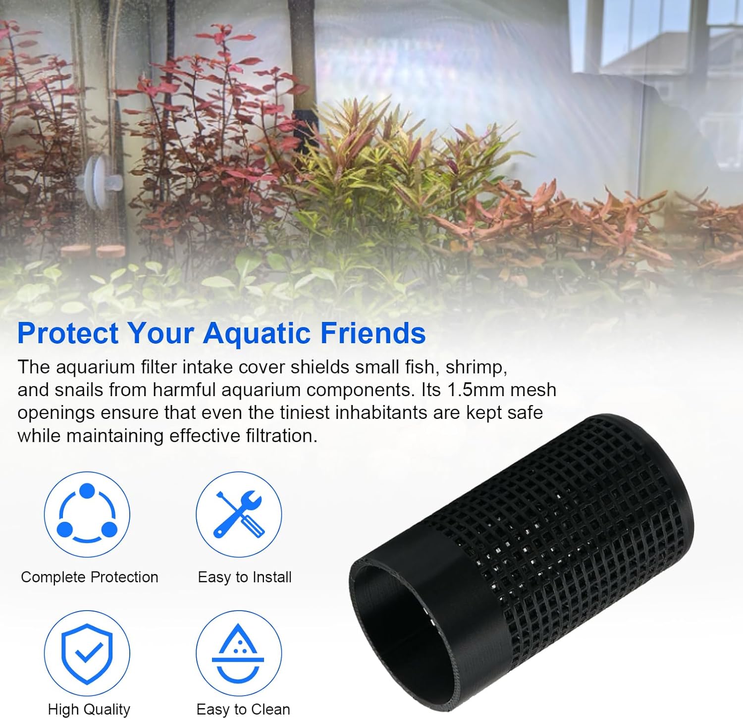 Aquarium Filter Intake Guard Replacement for Aqua-Clear 70/110, Fish Tank Canister Filters Cover Protect Aquatic Life, Aquarium Intake Filter - 1 Pack
