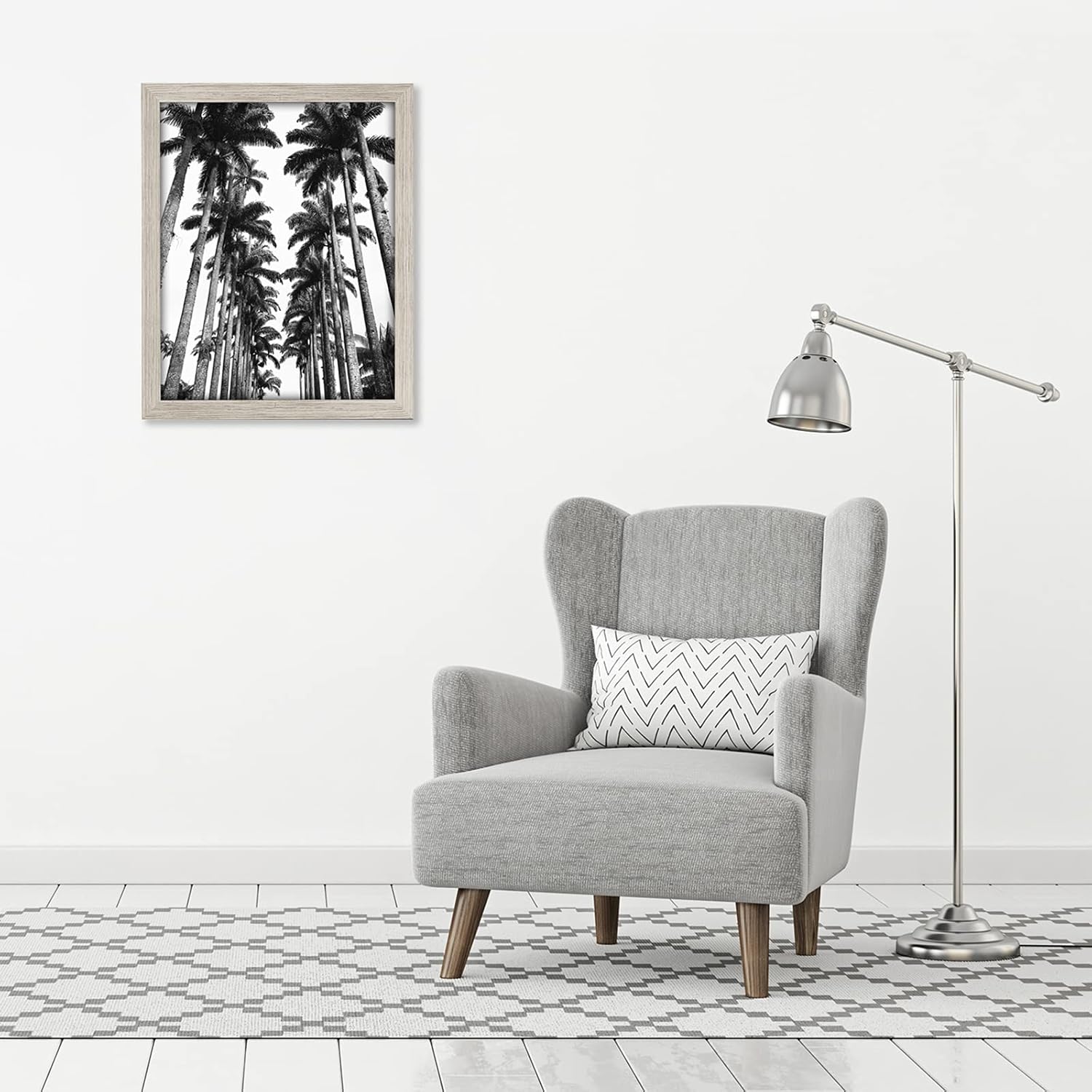 Americanflat 22x28 Poster Frame with Polished Plexiglass - Wide Picture Frames Made of Engineered Wood for Vertical or Horizontal Wall Display - Epic Collection - Driftwood