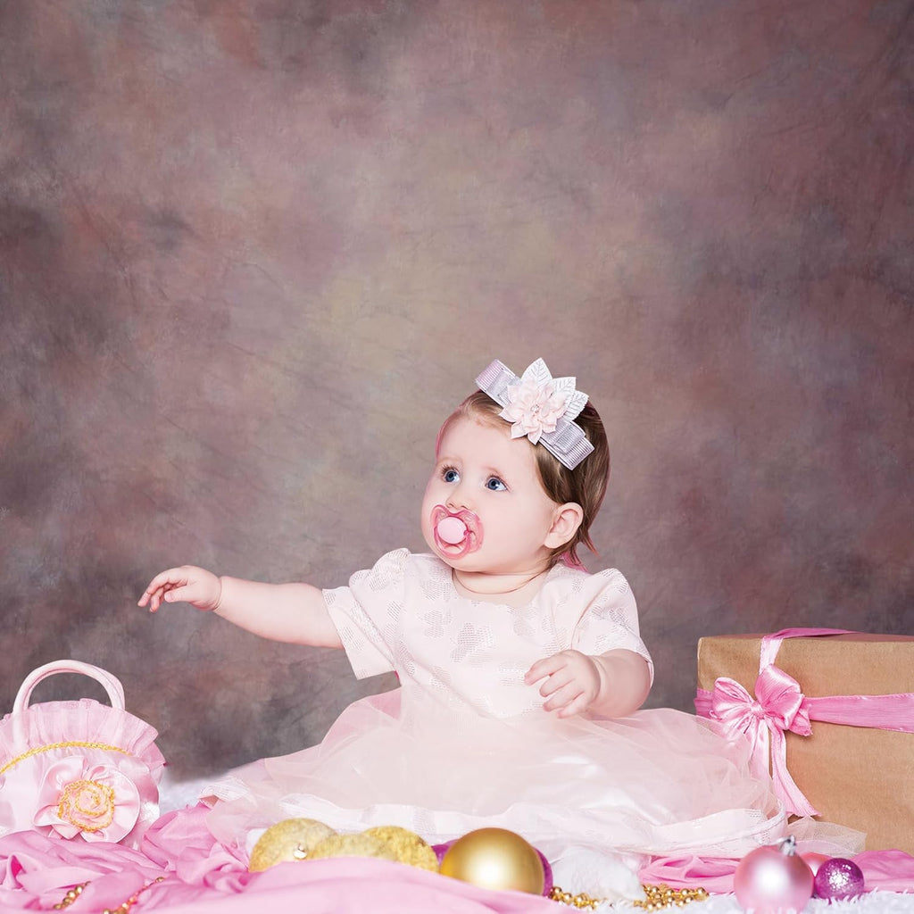 Abstract Professional Photography Backdrop for Portrait Photo Props Booth Background Photoshoot Studio with Polyester Fabric Roller Pocket on Top (6x8ft,Purple,No Stand)