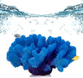 PINVNBY Artificial Coral Ornament, Underwater Sea Plants Decorations, Aquarium Coral Decor Craft Resin Aquarium Plants for Fish Tank Decor Landscape (Blue)