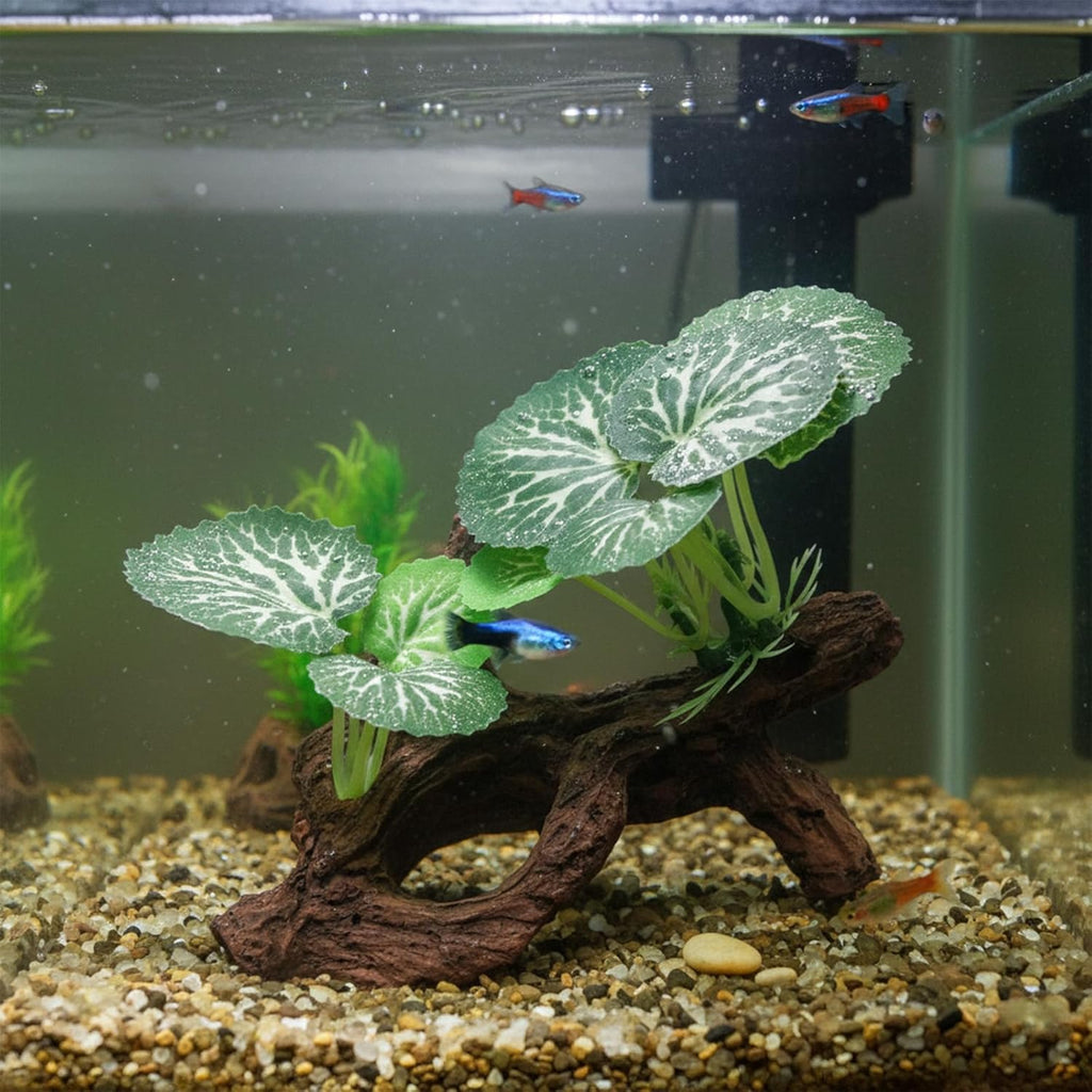 Fish Tank Driftwood, Artificial Driftwood for Aquarium Decor, Small Driftwoods for Aquarium, Plastic Plant Branches Ornament, Fish Tank Accessories, Reptile Terrarium Decor