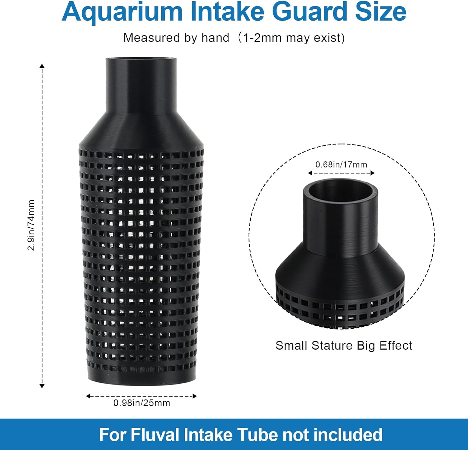 Aquarium Filter Intake Guard, Aquarium Intake Guard Fits for Fluval 107/106/206/207 Models, Fish Safe Filter Cover Aquarium Filter Accessories