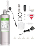ZRDR Aquarium Co2 System 2L with Pressure Gauge Automatic Pressure Relief Valve Bubble Counter for Aquarium Plants，Stable Output