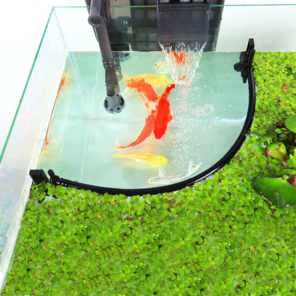 Aquarium Floating Plant Corral, Intercepting Floating Plants from Filters and Heaters, Adjustable Height with Water Level, Can Be Used to Framed and Frameless Aquariums. (Style 1)