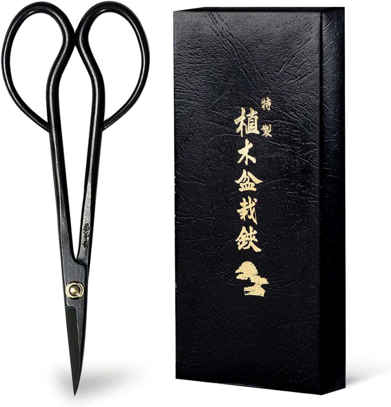 Wazakura Satsuki Bonsai Scissors 7" (180mm) – Hand-Forged Japanese Pruning Shears Made in Japan, S58C Carbon Steel, Precision Bonsai & Garden Tool