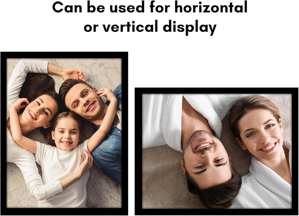 Americanflat 20x26 Picture Frame with Polished Plexiglass - Black Picture Frame - Wide Photo Frames Made of Engineered Wood for Vertical or Horizontal Wall Display - Epic Collection - Black