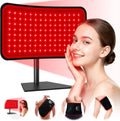 Red Light Therapy for Face Body, 2-in-1 Red Light Panel Device with Belt, 660nm & 850nm Near Infrared Light Therapy Lamp with Remote Control, 5 Adjustable Brightness & Timer for Skin Care, Relaxation