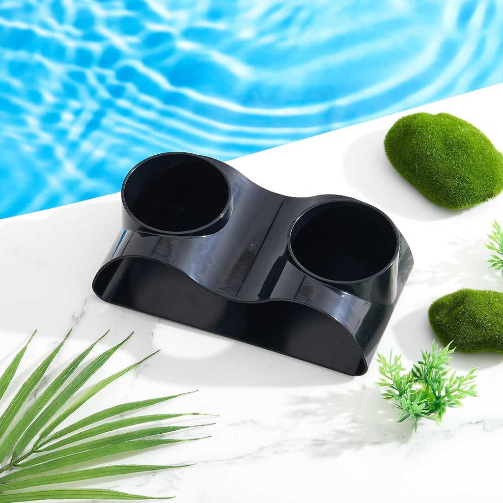 2 Pcs Aquarium Underground Tunnel Cave with Natural Curve Two Hole Fish Tank Hideout Decor Decoration for Loaches, Corydora Catfish, Bettas, Pleco and Shrimps
