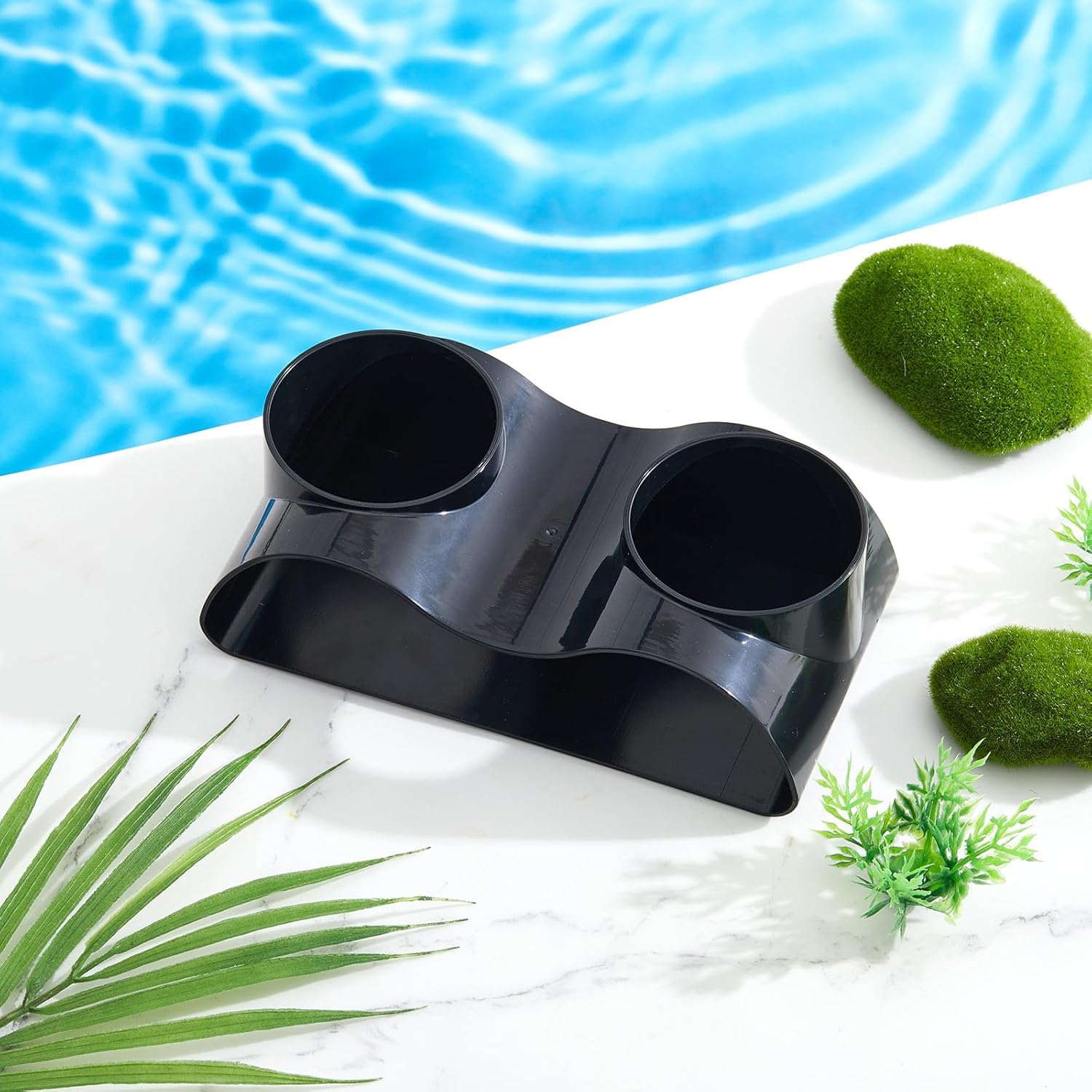 2 Pcs Aquarium Underground Tunnel Cave with Natural Curve Two Hole Fish Tank Hideout Decor Decoration for Loaches, Corydora Catfish, Bettas, Pleco and Shrimps
