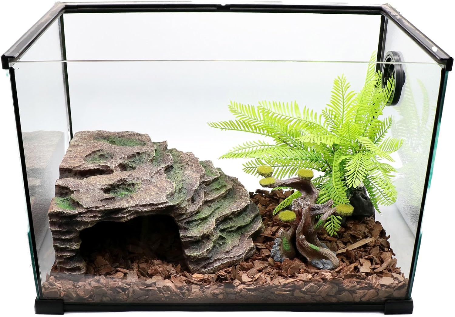 Large Reptile Hide Shale Scape Step Ledge, Reptile Cave Hideout, Bearded Dragons Accessories, Basking Rocks for Bearded Dragons