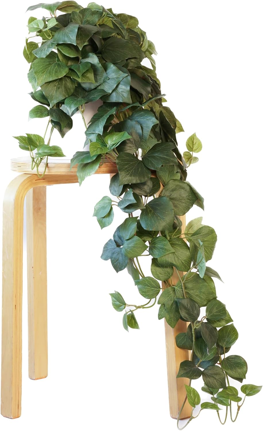 Retrograde 32" Realistic Fake Pothos Ivy Plant Silk Artificial Plant for Aesthetic Home Decor Indoor (Dark Green)