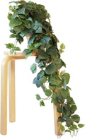 Retrograde 32" Realistic Fake Pothos Ivy Plant Silk Artificial Plant for Aesthetic Home Decor Indoor (Dark Green)