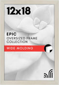 Americanflat 12x18 Poster Frame with Polished Plexiglass - Wide Picture Frames Made of Engineered Wood for Vertical or Horizontal Wall Display - Epic Collection - Light Wood