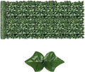 Artificial Ivy Privacy Fence Screen,39.4" X 118" UV-Anti Fake Leaves Plant Vine,Privacy Hedges Wall for Indoor Outdoor Garden Backyard Decor
