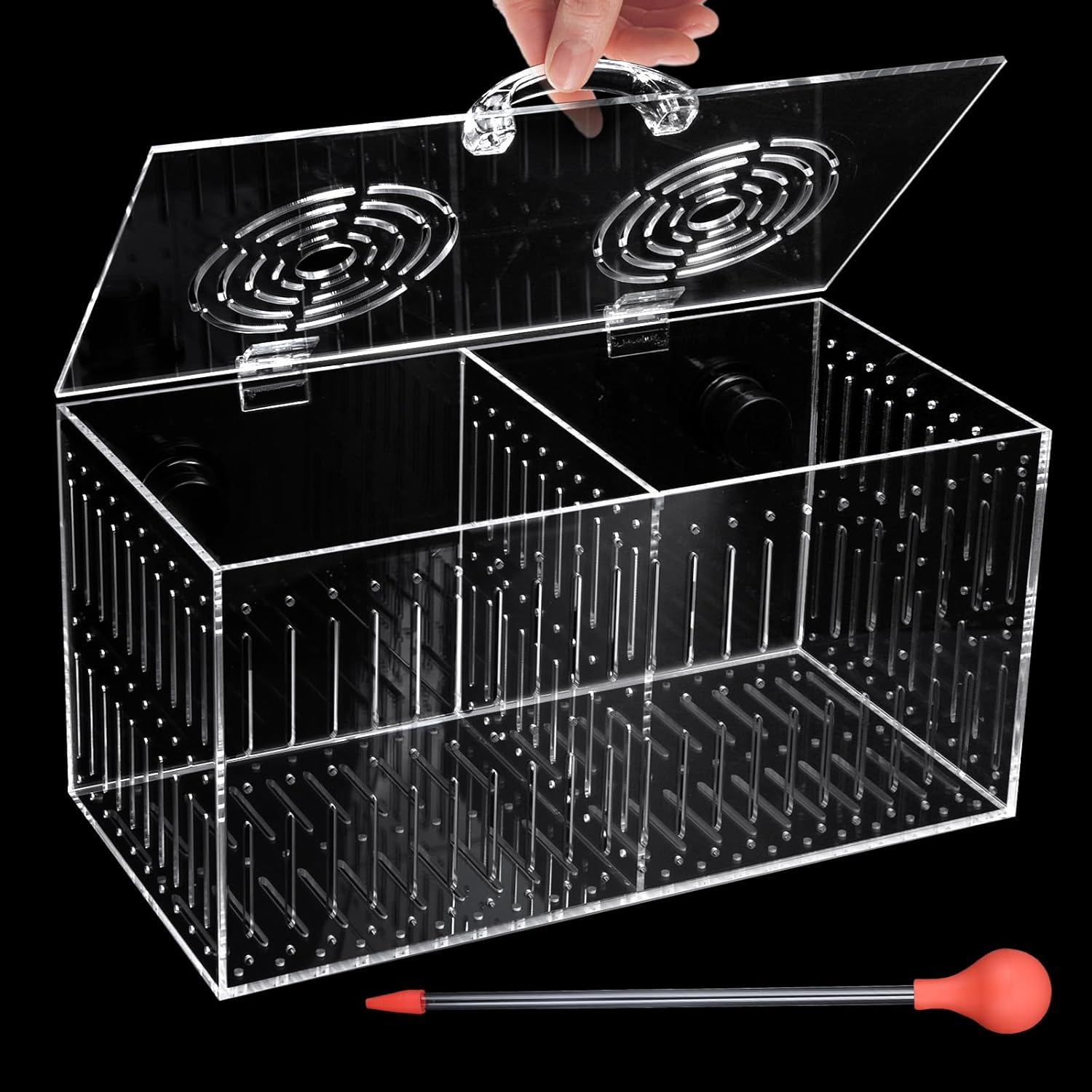 Magnet Acclimation Box for Saltwater Fish Quarantine Aquarium Isolation Box for Aquarium Fish Anemone Reef Coral