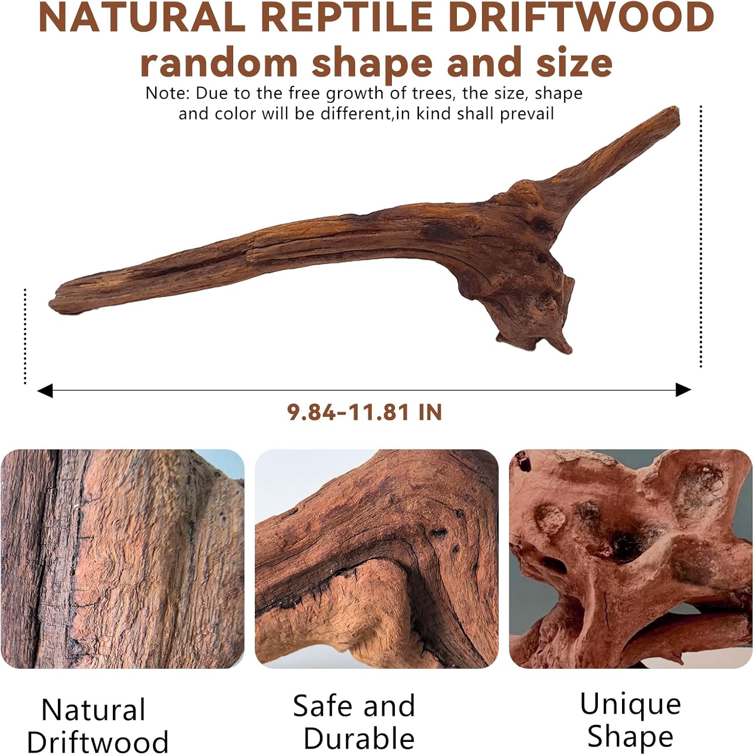 BNOSDM 2PCS Snake Climbing Branches,Reptile Natural Coral Driftwood Branches Decor,Lizard Habitat Decoration Accessories, Terrarium Tree Trunk Ornament for Bearded Dragon Gecko Frog Chameleon Spider